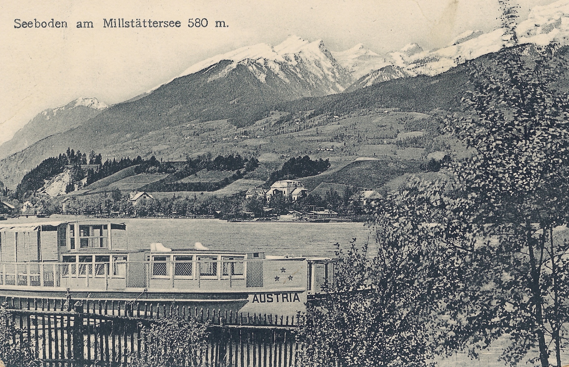 Das Schiff »Austria« am Millstätter See